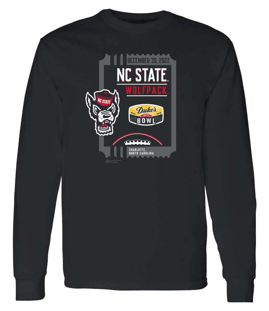 2022 Duke's Mayo Bowl NORTH CAROLINA STATE Long Sleeve T - Ticket