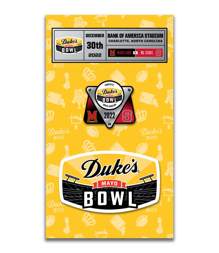 2022 Duke's Mayo Bowl Pin+Patch Set